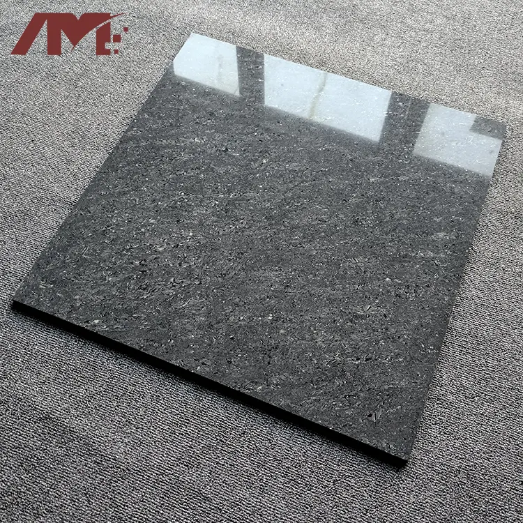 Granite-Look Gray Polished Porcelain Floor Tile 600x600mm
