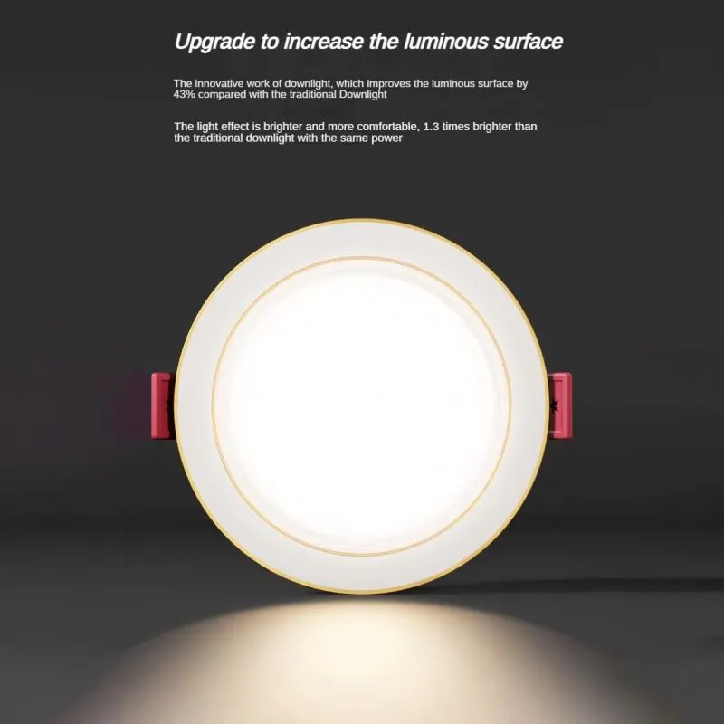 Recessed Round Aluminum LED Downlight 6/7W