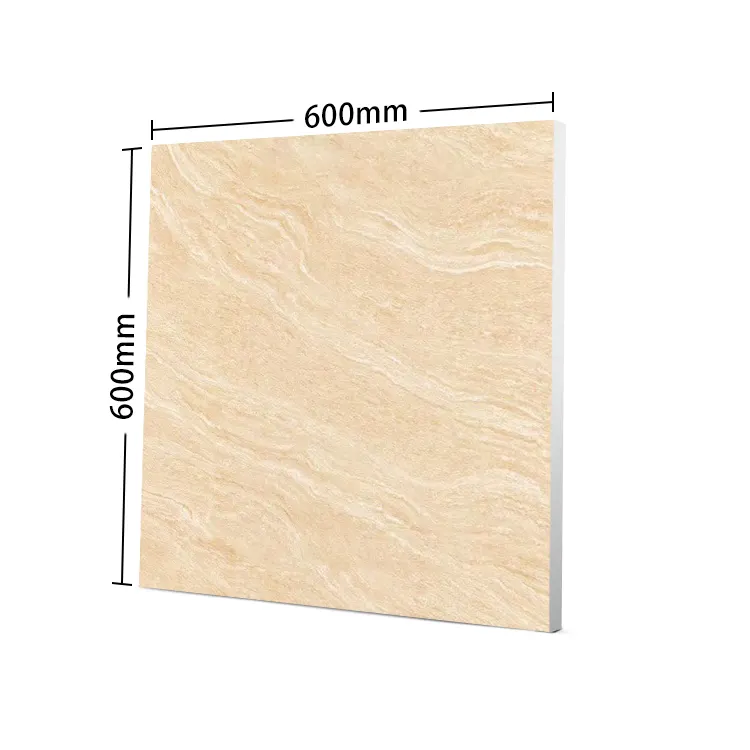 Non-Slip Stone-Look Matte Porcelain Wall And Floor Tile 600x600mm