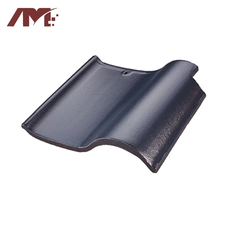 Red Glazed Clay Roof Tile For Exterior Roofing