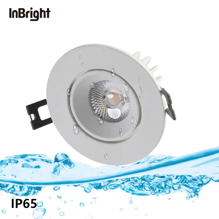 Anti-Glare Adjustable Dimmable Recessed COB LED Downlight 8W IP65