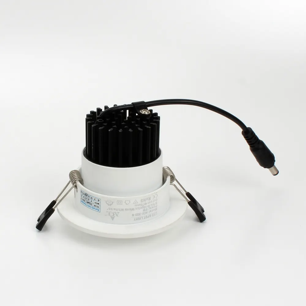 Adjustable Smart Recessed Round COB LED Downlight 3-40W