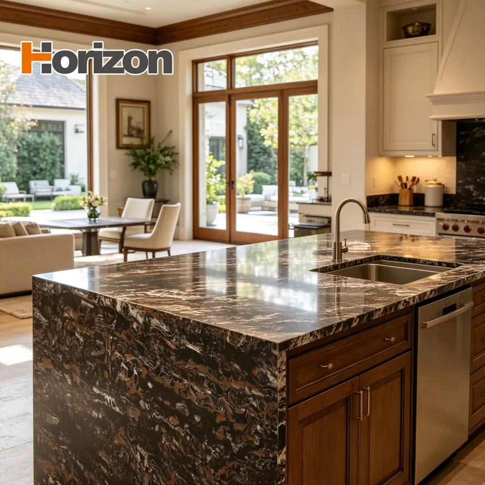 Carrara Polished Engineered Quartz Slab 3200x1600mm