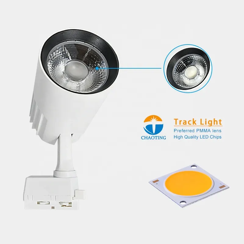 Aluminum COB LED Track Spotlight 20W