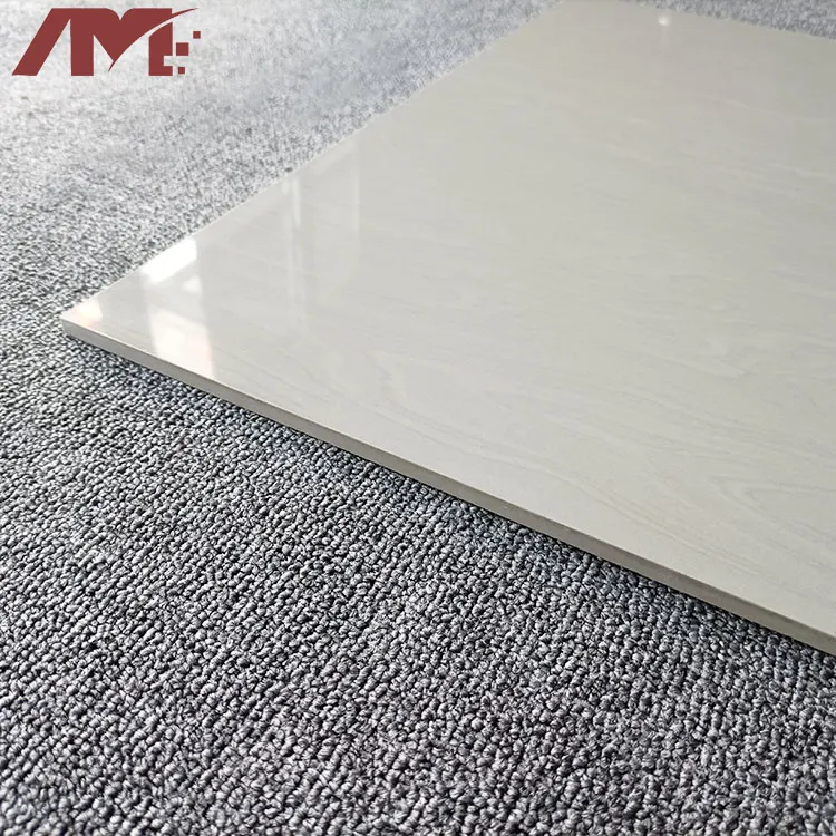 Stone-Look Beige Polished Porcelain Floor Tile 600x600mm