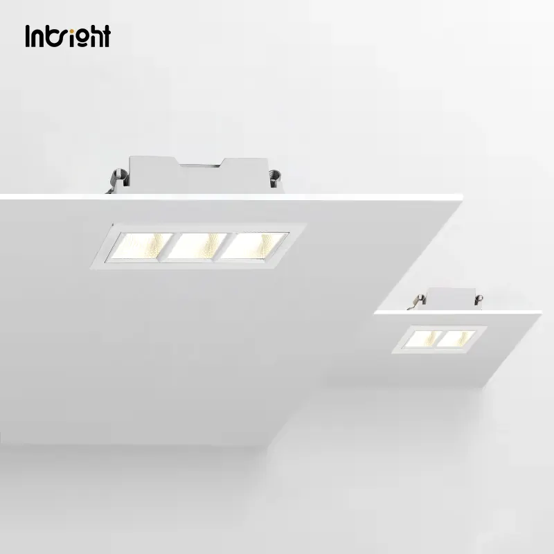 Anti-Glare Recessed Aluminum LED Grille Spotlight 6-30W IP20