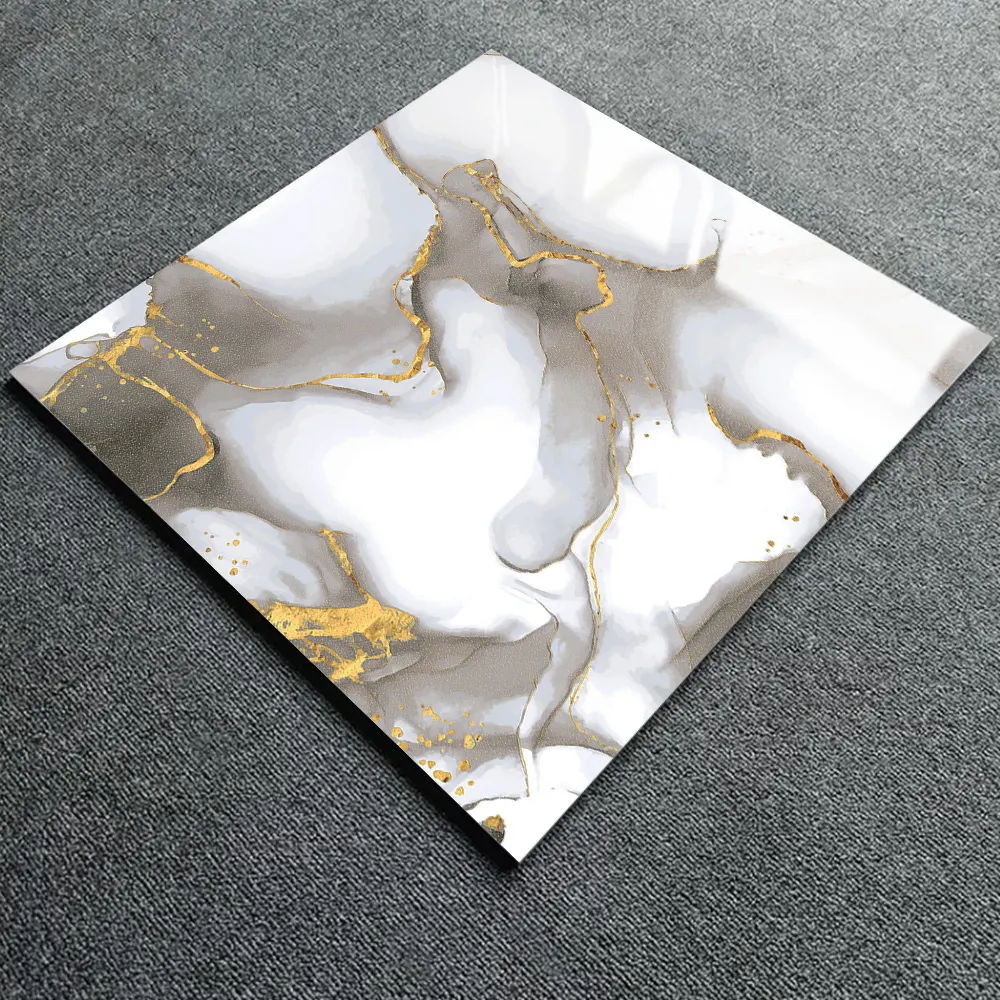 Stone-Look Polished Porcelain Wall And Floor Tile 600x600mm