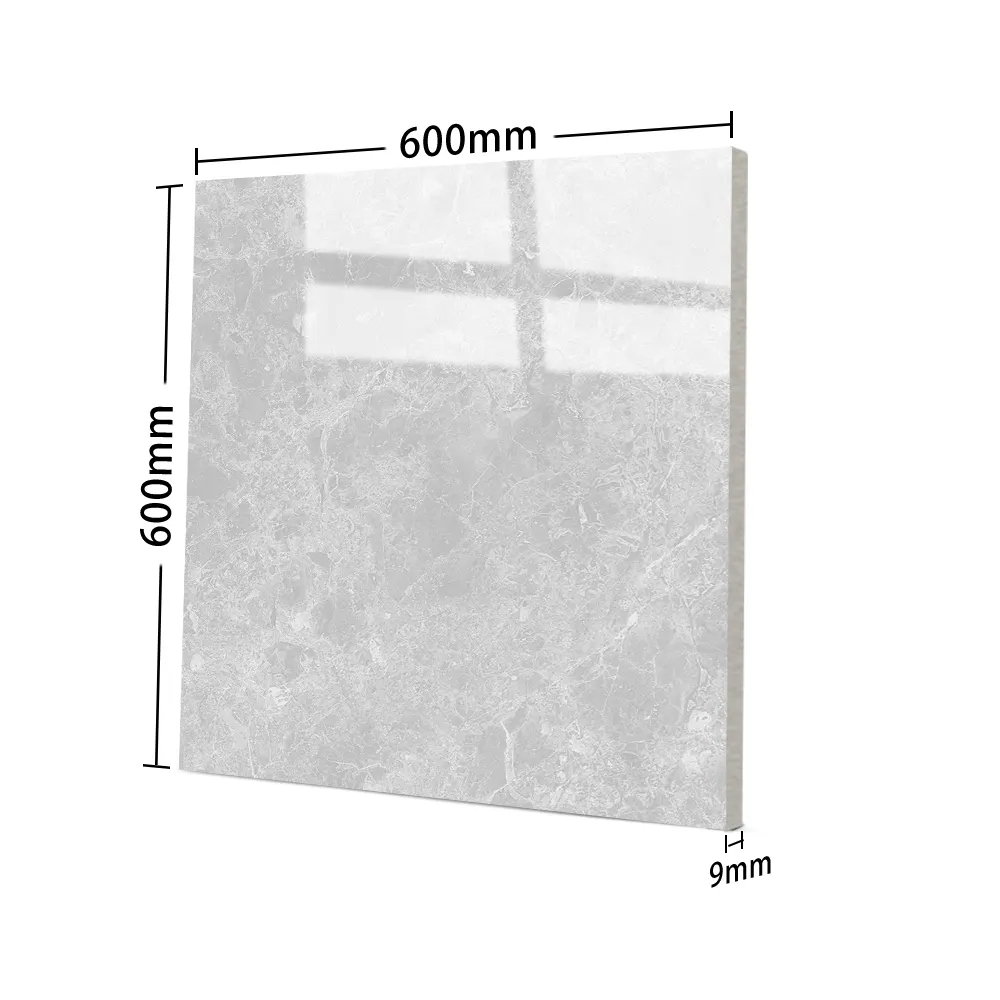 Stone-Look Polished Porcelain Wall And Floor Tile 600x600mm