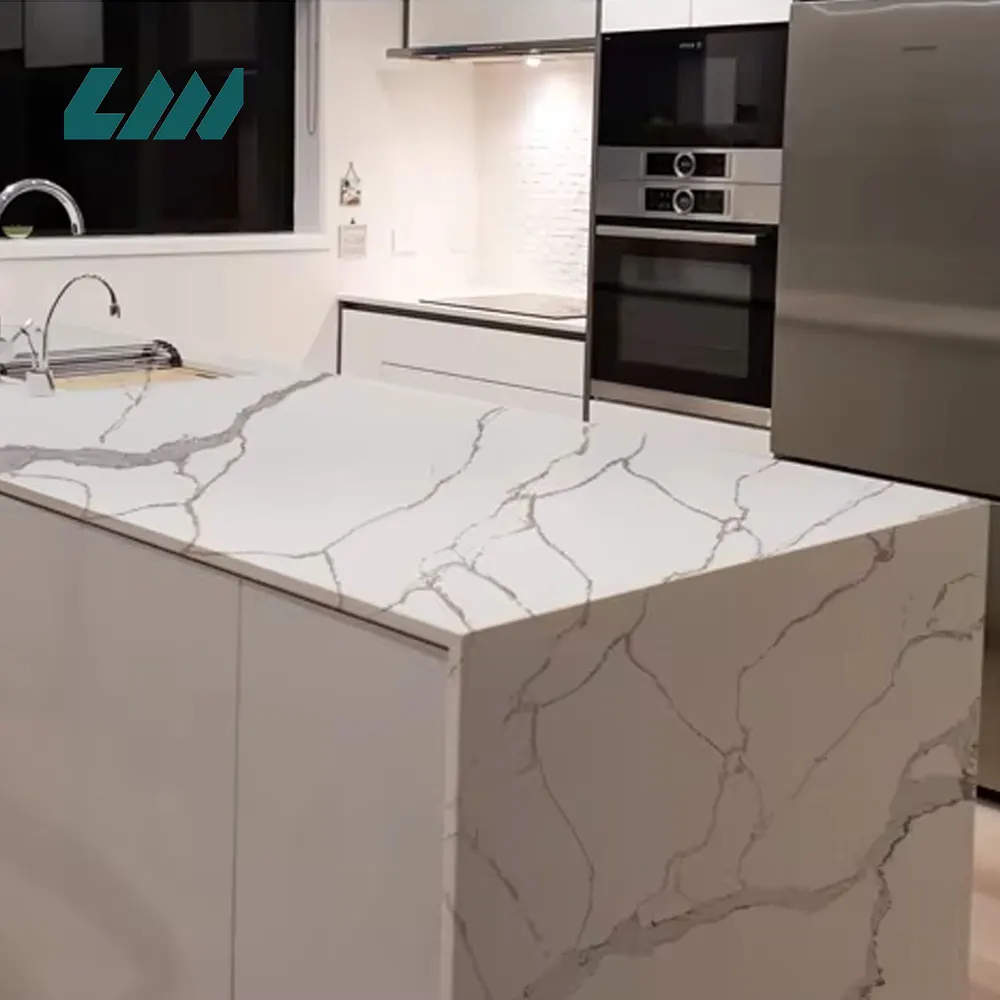 Calacatta Engineered Quartz Slab 3200x1600mm