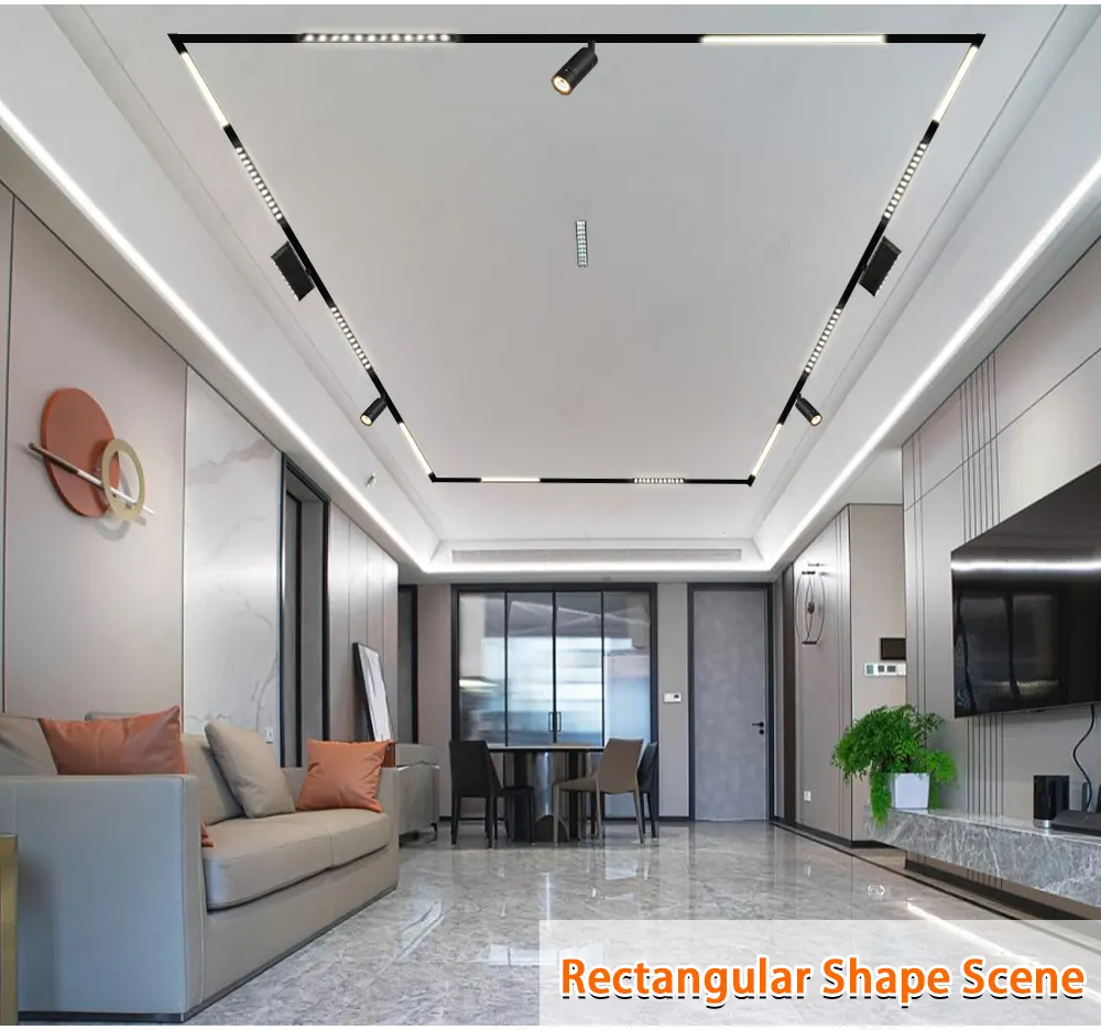 Aluminum Magnetic LED Track Spotlight