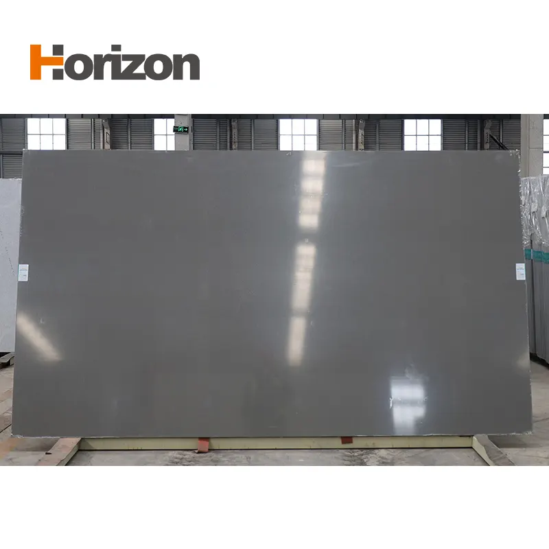 Gray Engineered Quartz Slab 3200x1600mm 18mm Thick