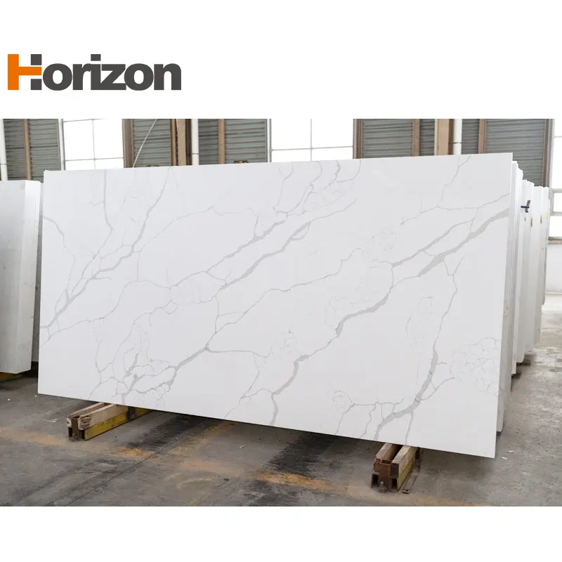 Calacatta White Engineered Quartz Slab 3200x1600mm