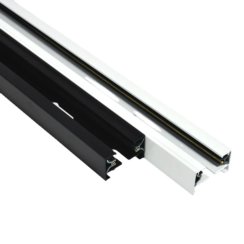 Aluminum PC Lighting Track Rail 1-3m 2-Wire
