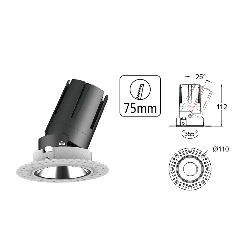 Adjustable Anti-Glare Recessed LED Downlight