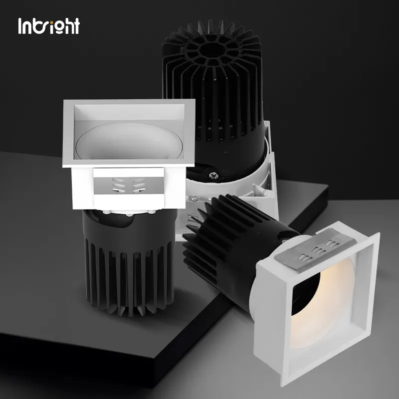 Dimmable Recessed Aluminum COB LED Downlight 10-28W