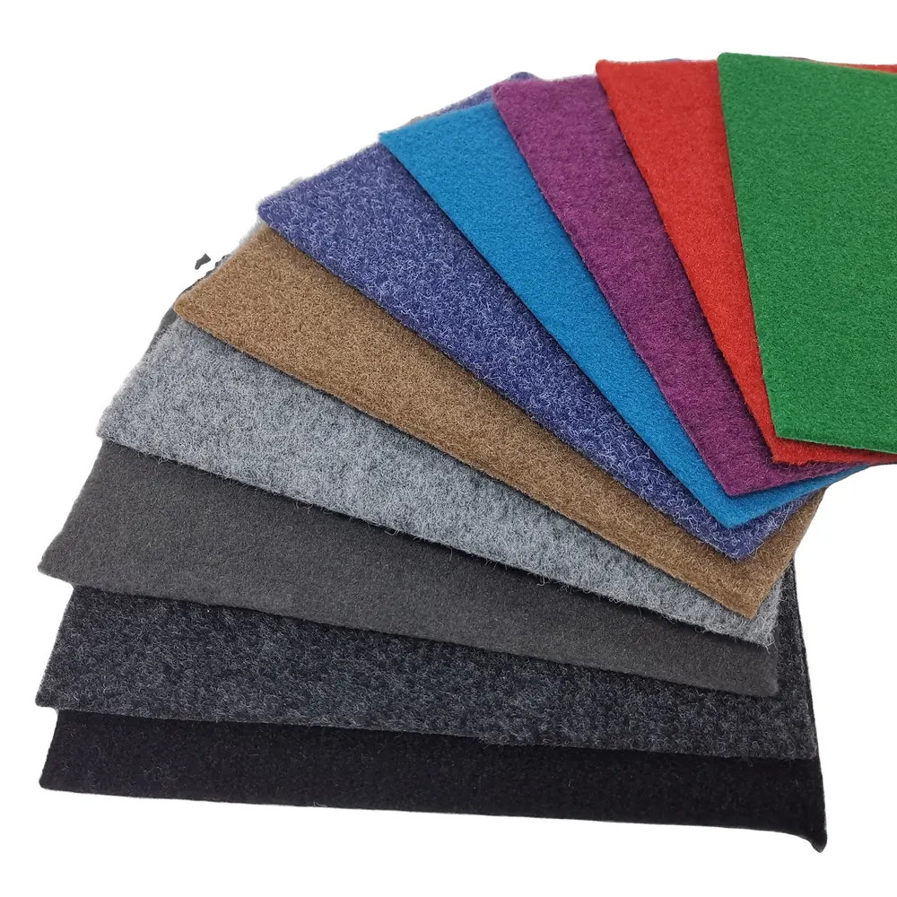 Non-Slip Velour Red Polyester Carpet Roll 4-8mm Thick