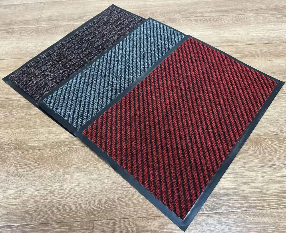 Polyester Entrance Door Mat 4-8mm Thick With PVC Backing