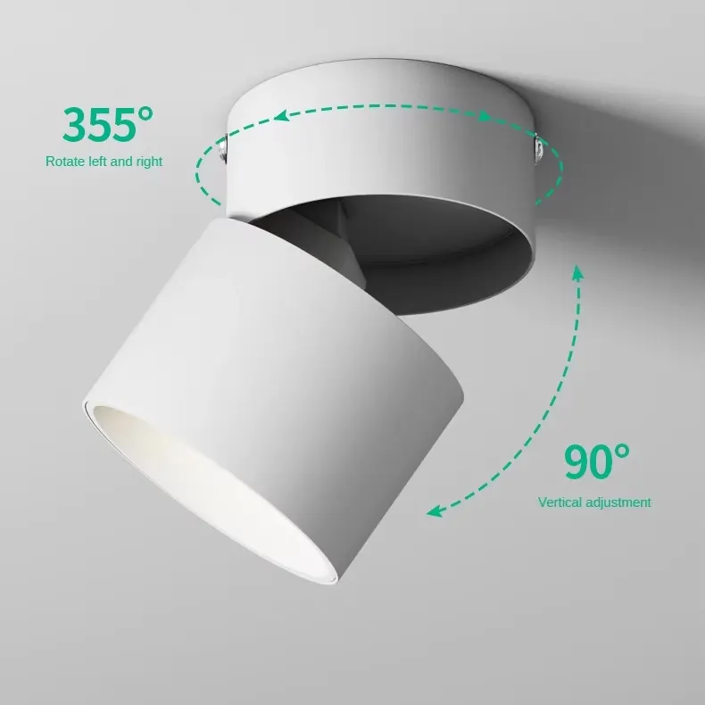 Surface-Mounted Aluminum LED Wall Light 7-12W IP44