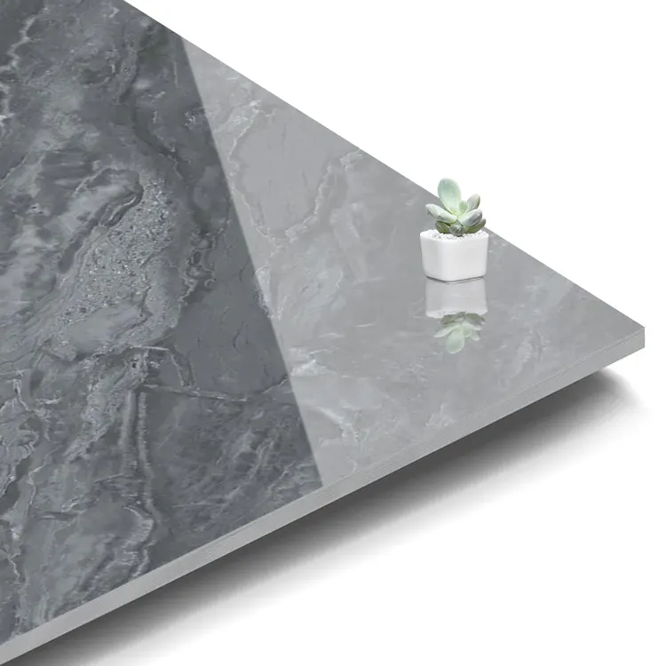 Marble-Look Gray Porcelain Floor Tile 800x800mm