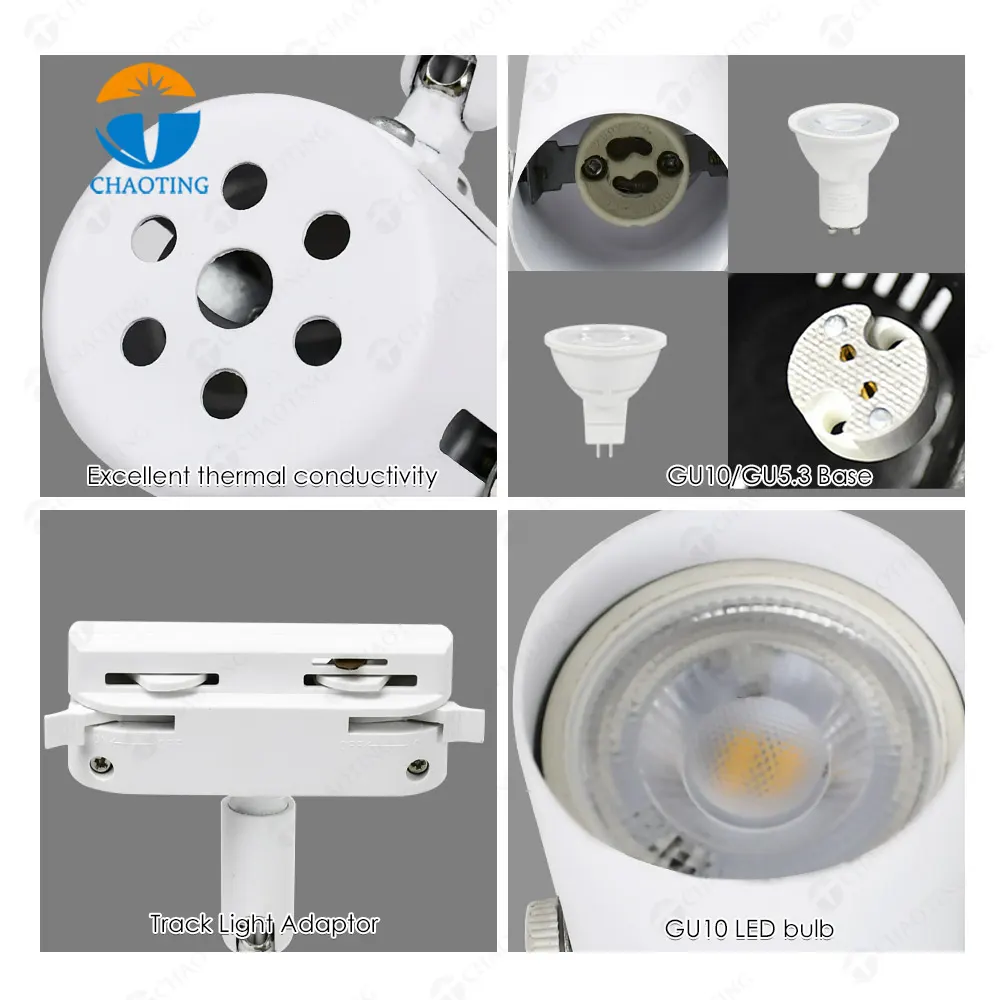 Adjustable Track Spotlight Housing GU10/MR16