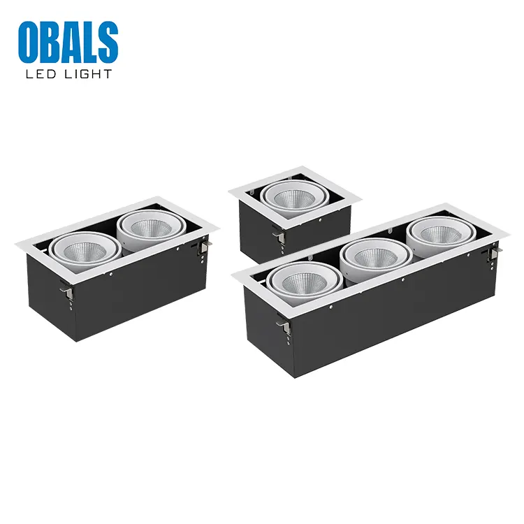 Recessed Aluminum LED Grille Spotlight 10-30W