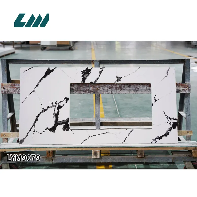White Engineered Quartz Slab 3200x1600mm