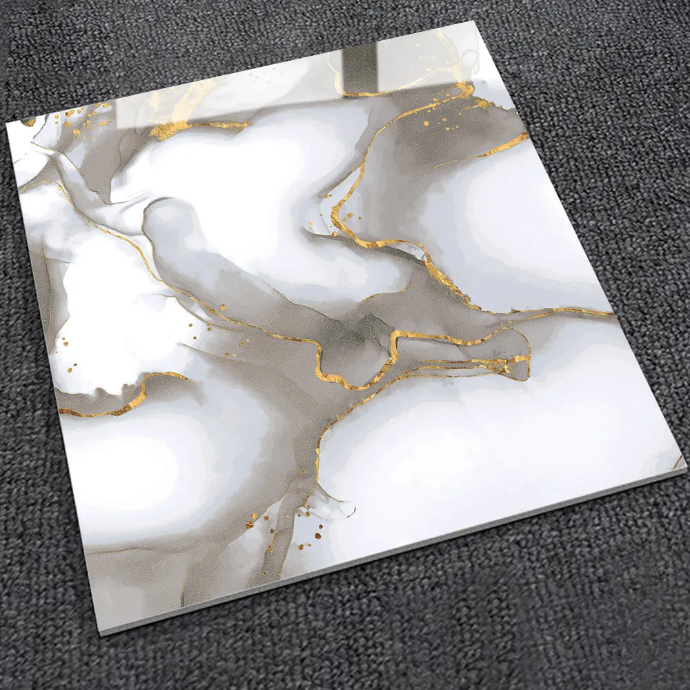 Stone-Look Polished Porcelain Wall And Floor Tile 600x600mm
