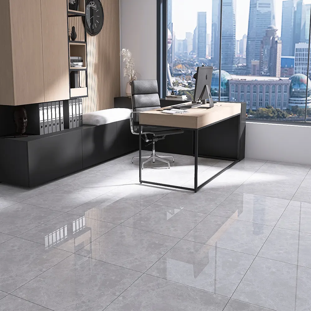 Stone-Look Polished Porcelain Wall And Floor Tile 600x600mm