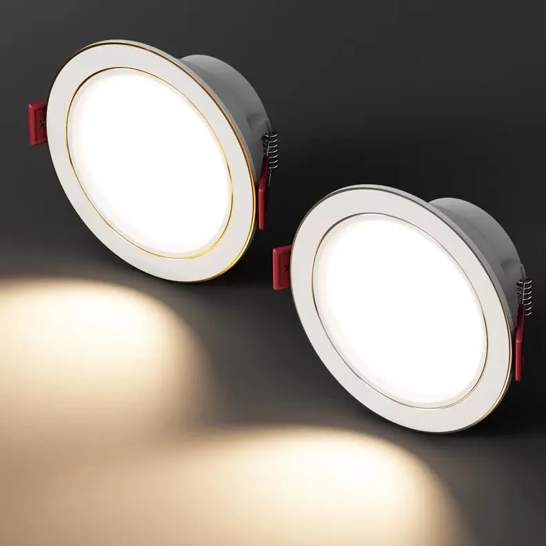 Dimmable Recessed Aluminum LED Downlight 6/7W 3CCT Selectable