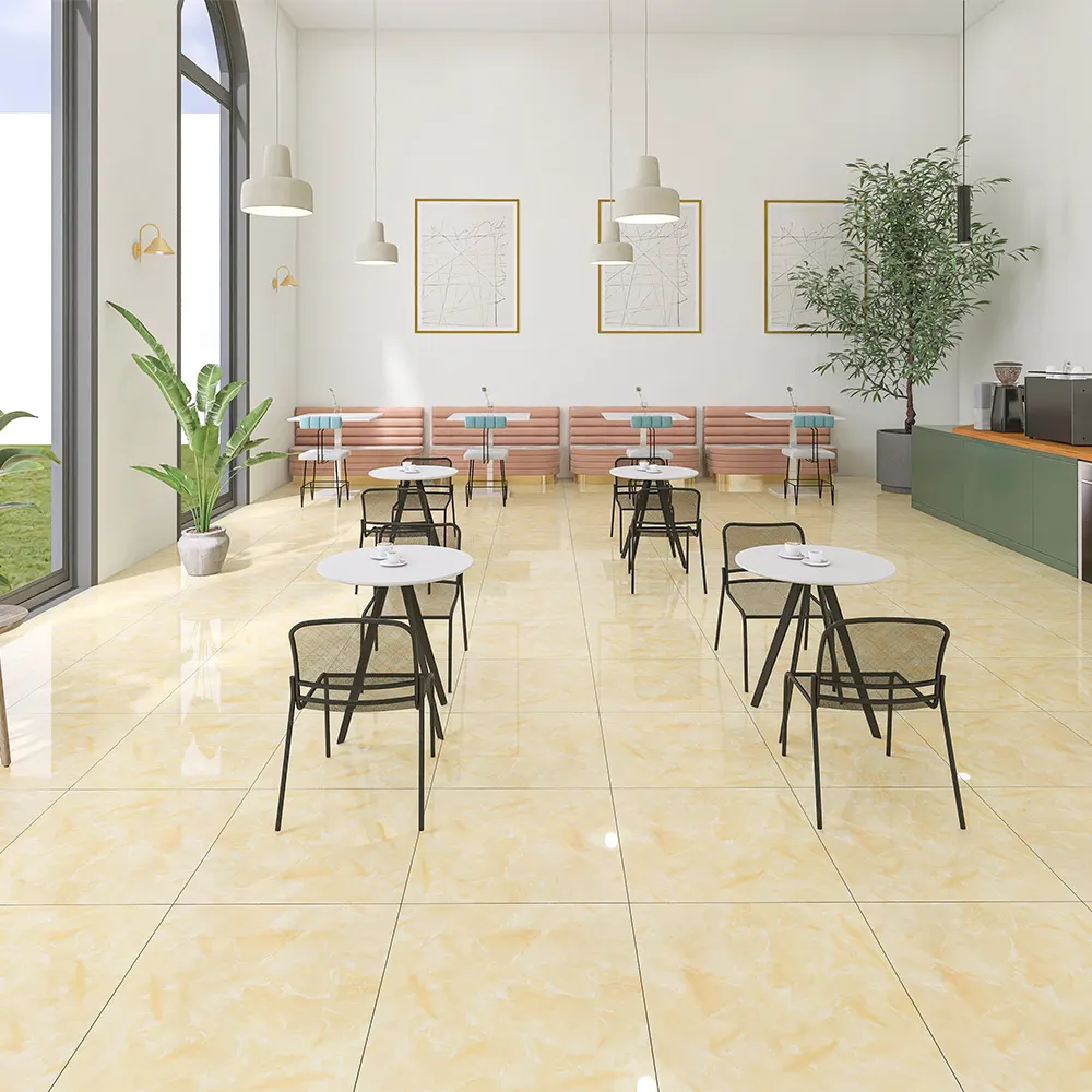 Stone-Look Polished Porcelain Wall Tile 600x600mm