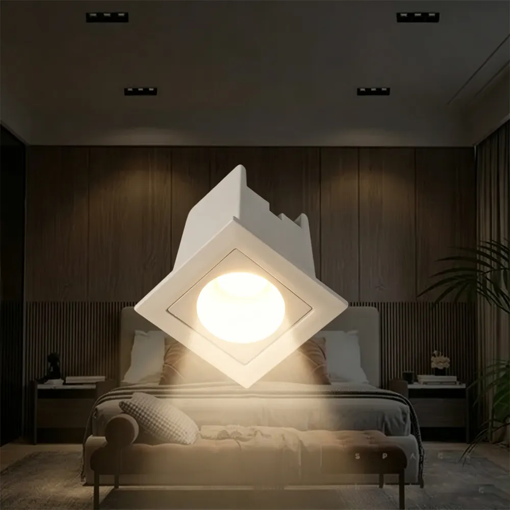 Square Aluminum LED Grille Spotlight