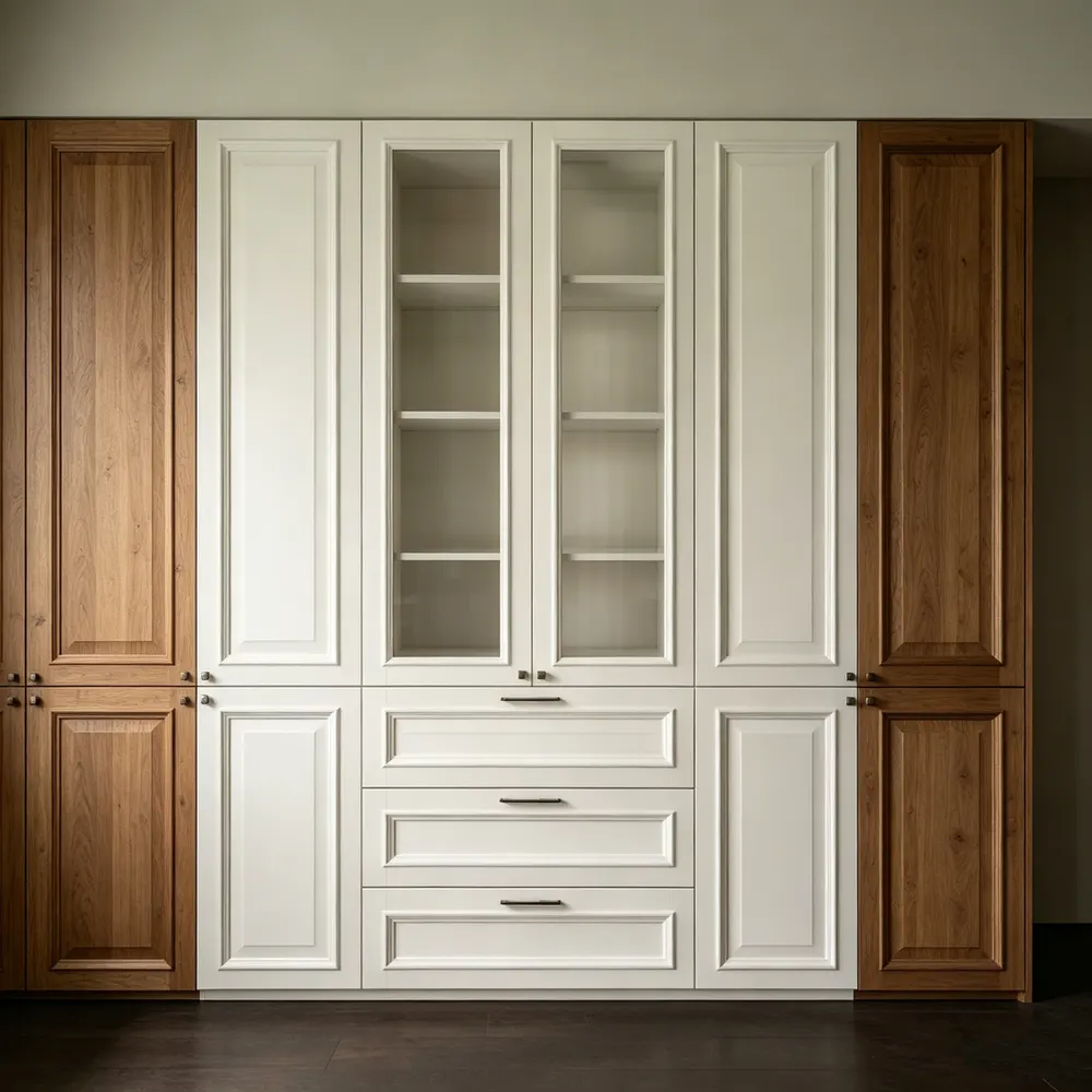 Modern Melamine Bedroom Wardrobe For Walk-In Storage