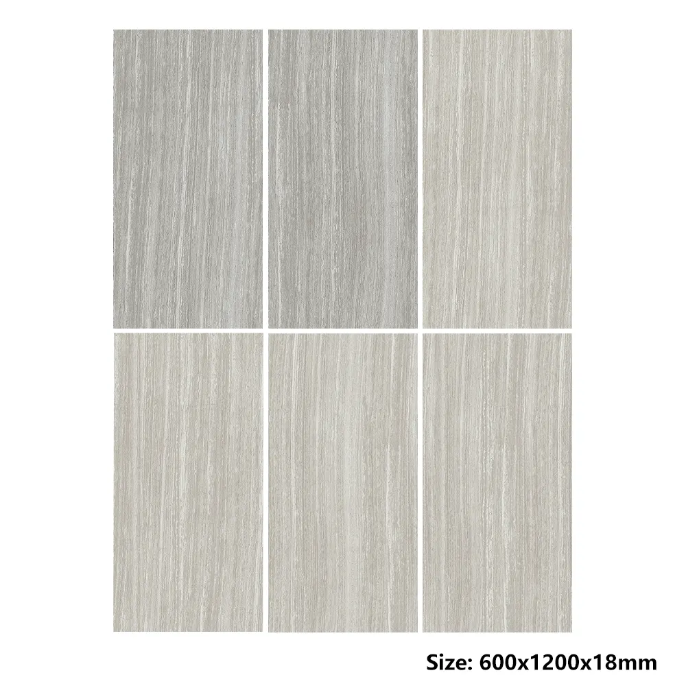 Non-Slip Stone-Look Porcelain Exterior Wall Tile 600x1200mm