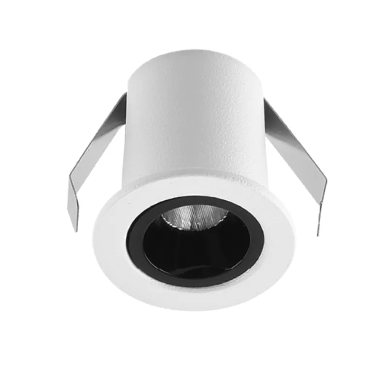 Recessed Aluminum LED Downlight Black 1W