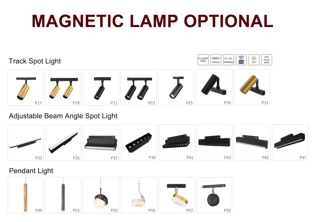Zigbee TRIAC Aluminum Magnetic LED Track Spotlight 15W