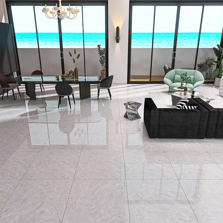 Marble-Look Porcelain Floor And Wall Tile 800x800mm