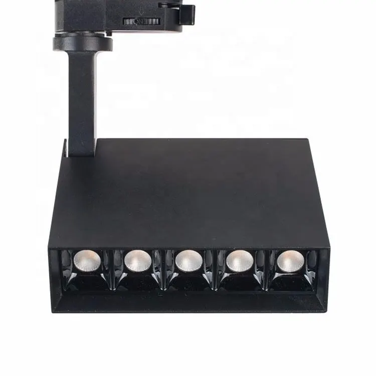 Aluminum Square LED Track Spotlight Black/White 15-30W