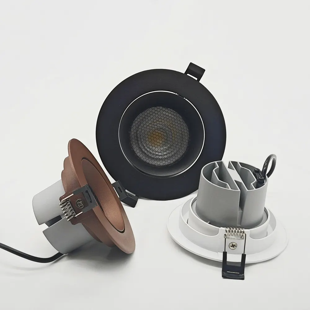 Adjustable Recessed Aluminum COB LED Downlight 7W 3in 70mm 3000K/6500K