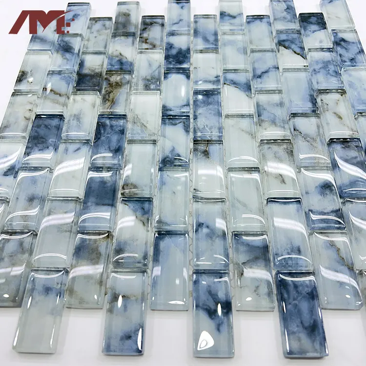 Glass Mosaic Tile 320x297mm For Wall And Floor Use