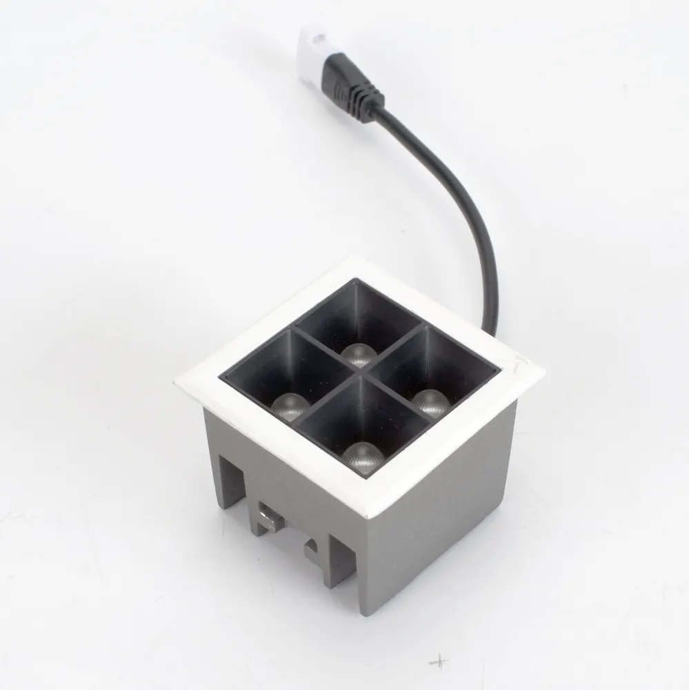 Adjustable Recessed Square LED Grille Spotlight 8W 02-8A