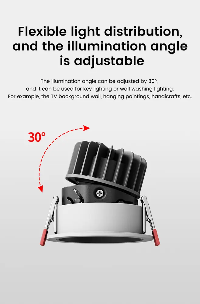 Anti-Glare Surface-Mounted Aluminum LED Downlight 8-15W