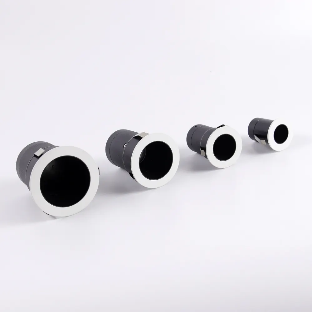 Dimmable Recessed Round LED Downlight Black/White 3W 3in