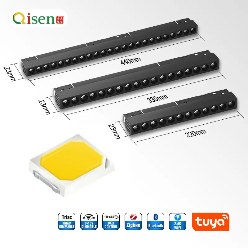 Slim Dimmable Aluminum Magnetic Linear LED Track Light 40W 48V