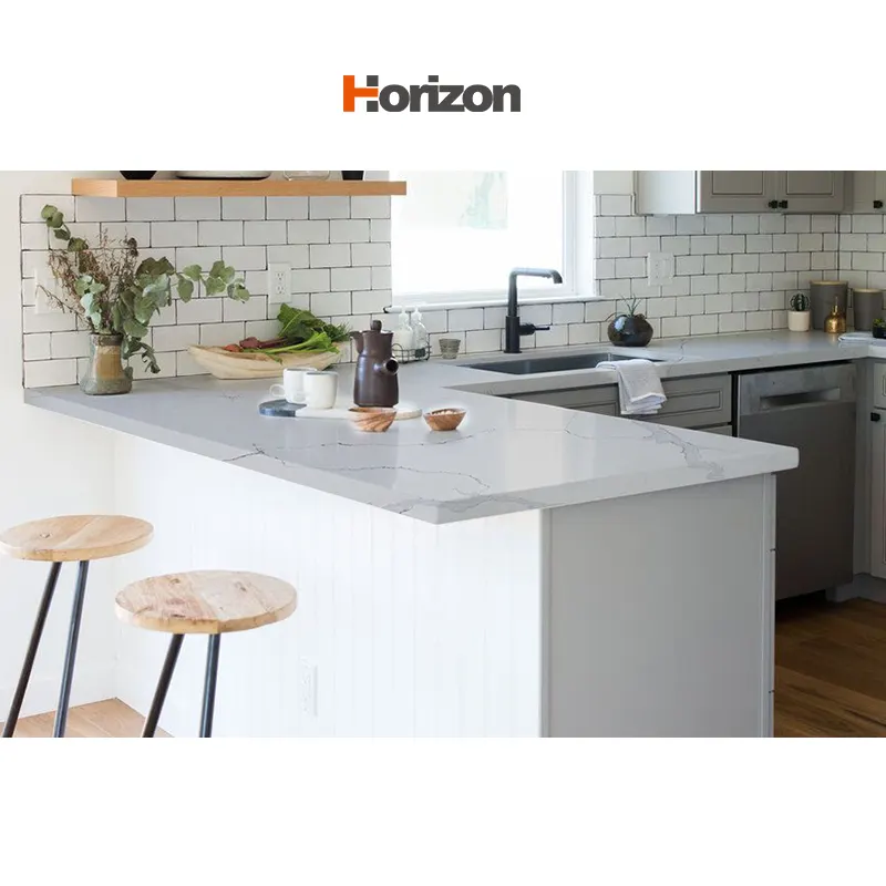 Engineered Quartz Slab 3200x1600mm 12mm For Countertops
