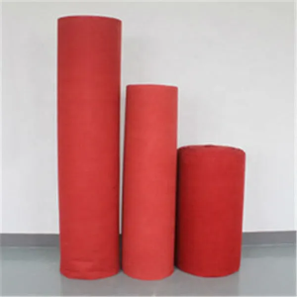 Needle-Punched Red Polyester Carpet Roll