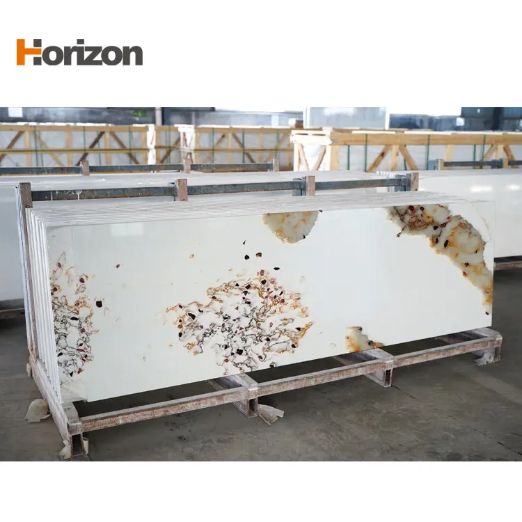 Brown Engineered Quartz Slab 3200x1600mm
