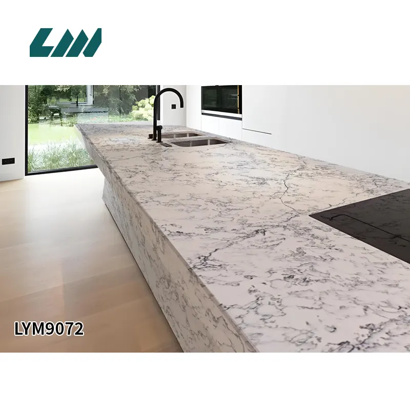 White Engineered Quartz Slab 3200x1600mm