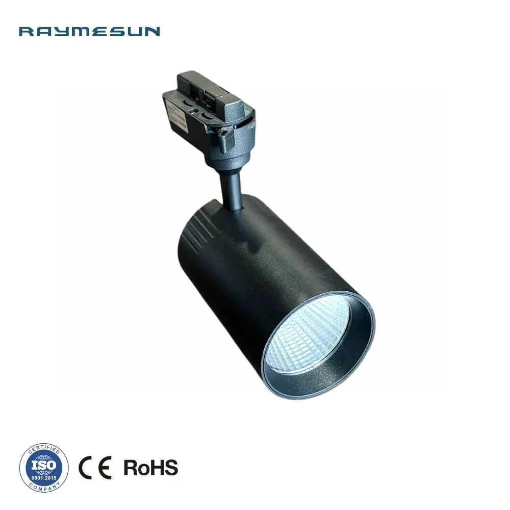 Slim Smart Aluminum Magnetic LED Track Spotlight Black