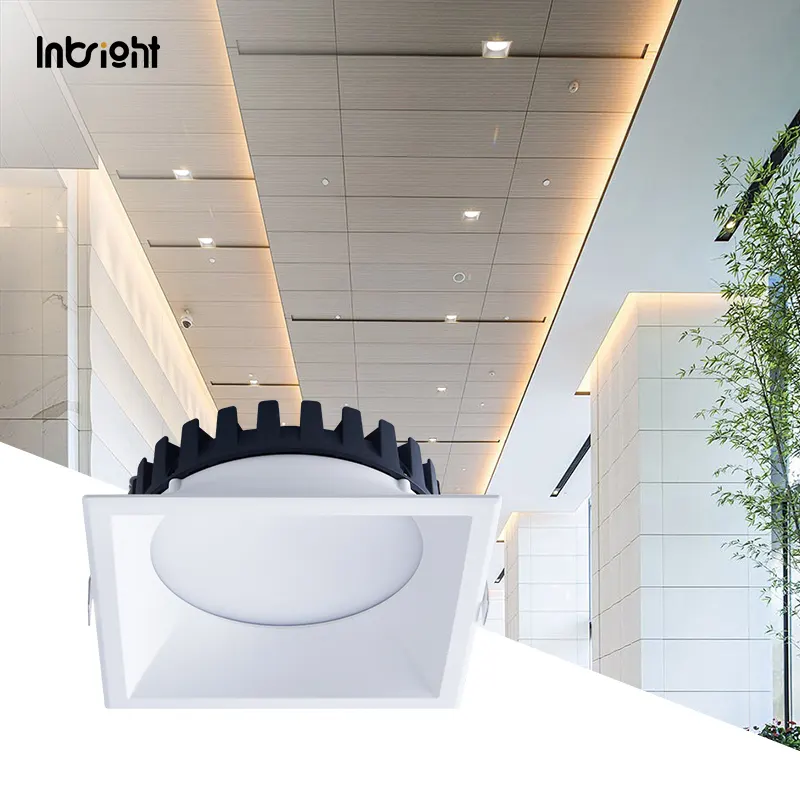 Recessed Square Aluminum LED Downlight 20-42W