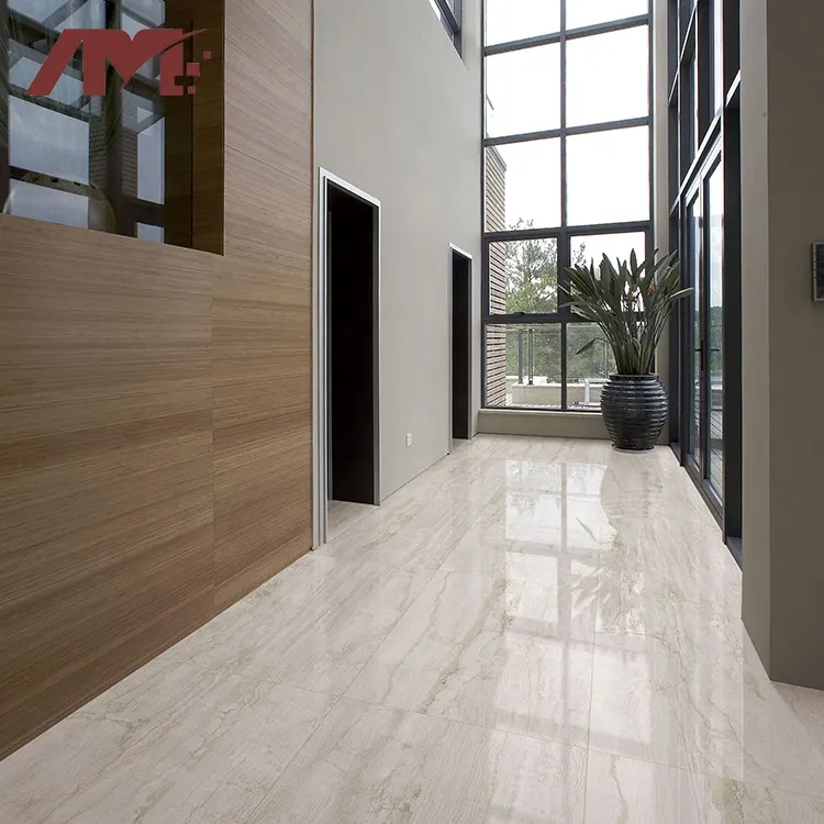 Wood-Look Glossy Porcelain Floor Tile 800x1400mm